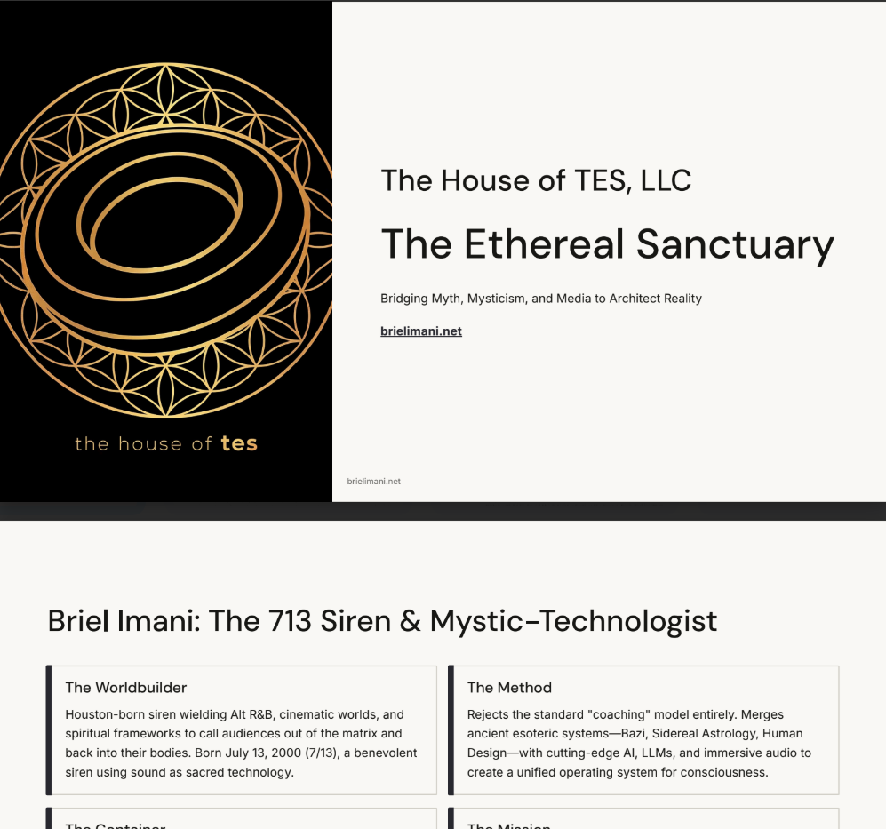 The House of TES Investor Deck